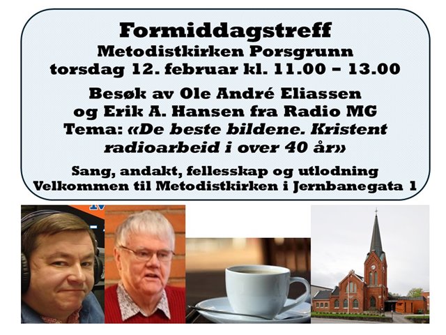 Torsdag 12. Februar Formiddagstreff