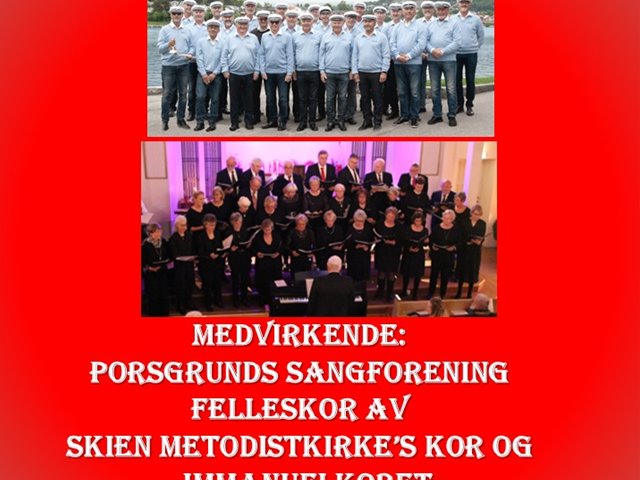 Søndag 7. desember kl. 18.00 Felleskorets julekonsert
